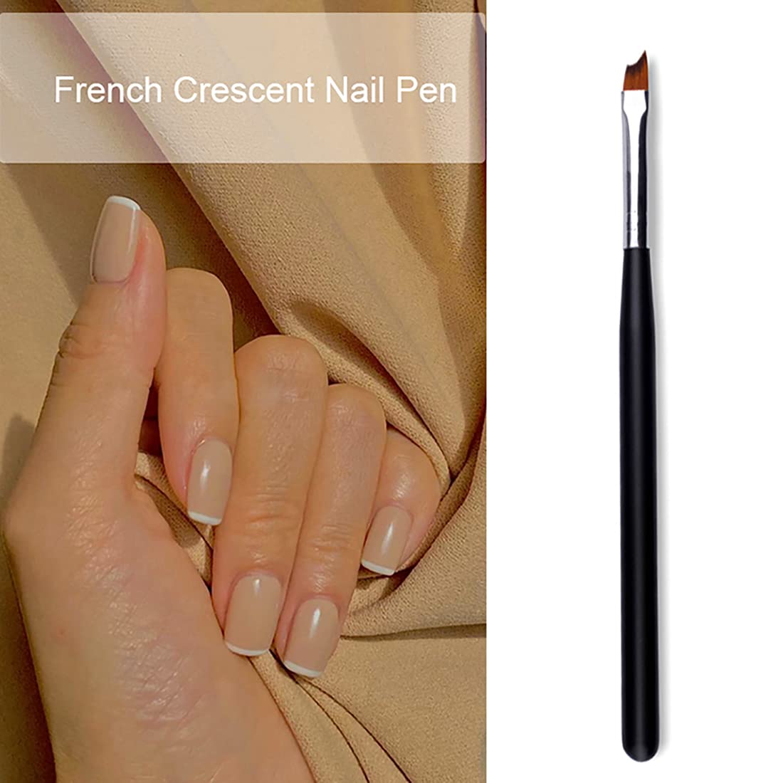 5pcs Ombre Nail Brush Set for Gradient & French Tips - Nail Art Tools with Sponge Heads