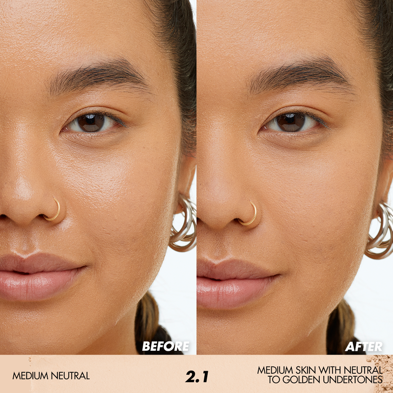 Mini HD Skin Setting Powder 2.1 Medium Neutral - Oil Control & Pore Minimizing Face Powder for Flawless Makeup | Perfect for Daily Wear, Photography & Special Occasions