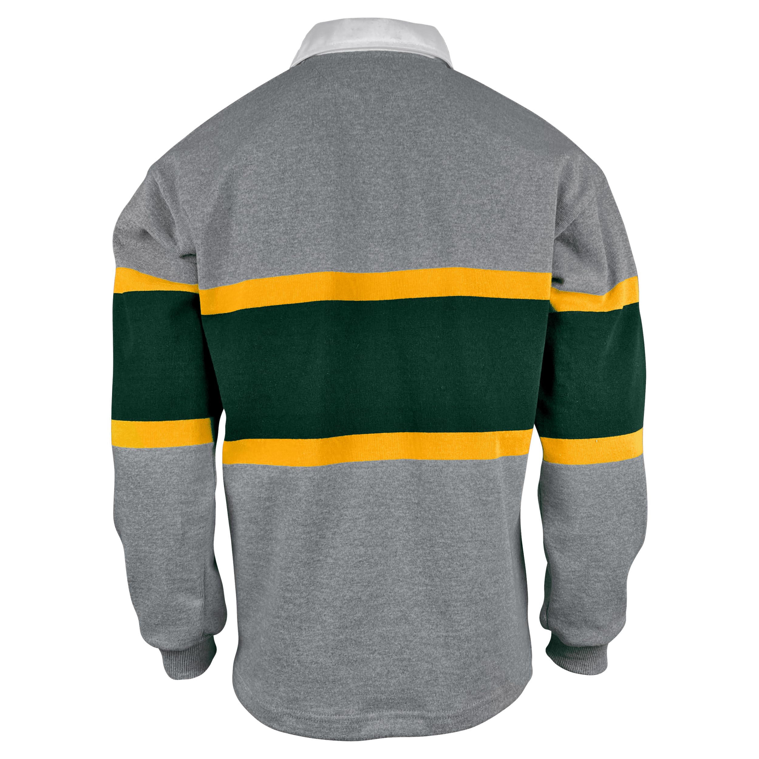 South Africa Oxford Stripe Rugby Jersey - Authentic Rugby Shirt for Fans & Players - Perfect for Games, Training & Casual Wear