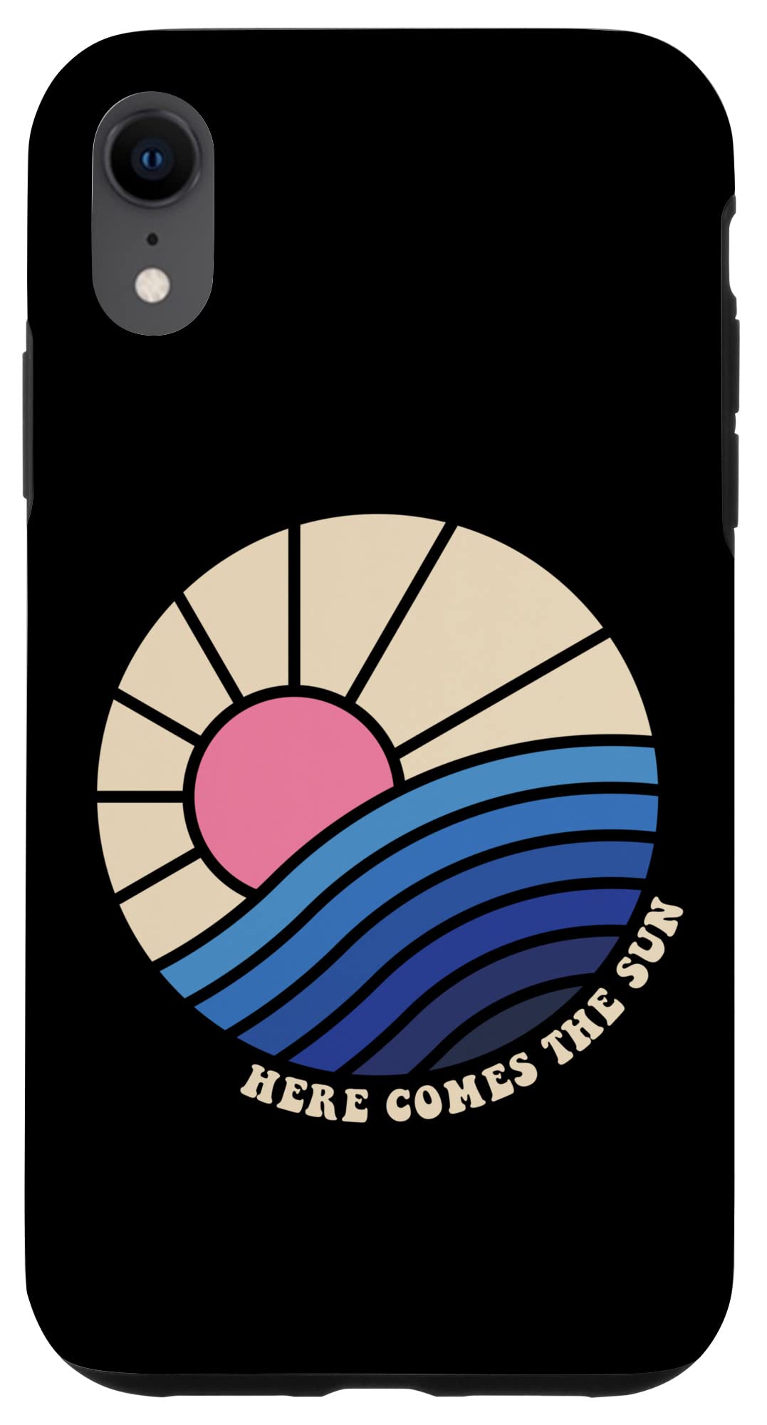 iPhone XR Retro Vintage Phone Case - Sun & Beach Vacation Design, Durable Protective Cover for Summer Travel, Outdoor Activities & Daily Use