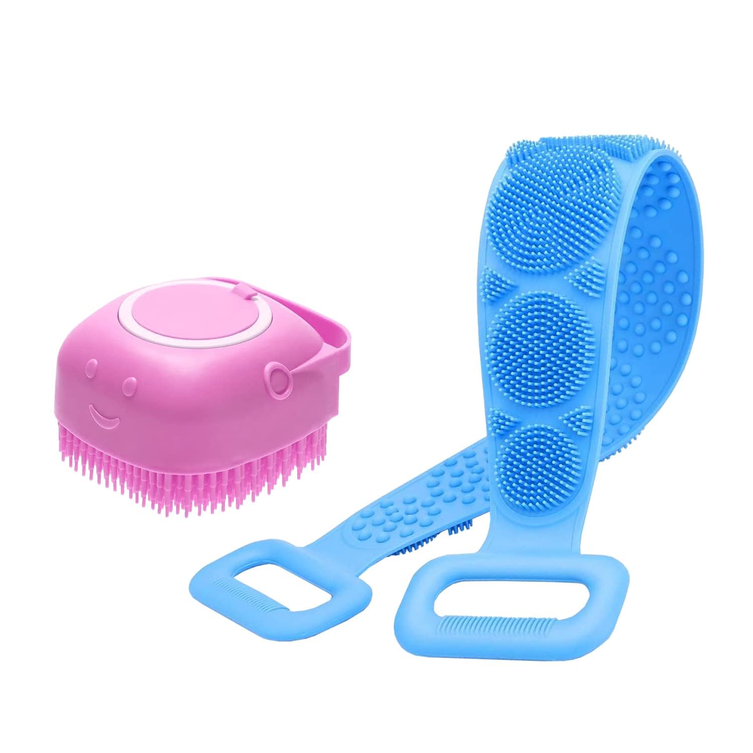 **HaveAdeal Double-Sided Bath Belt with Brush | Exfoliating & Massaging Shower Brush for Deep Skin Cleaning | Body Wash Brush for Men, Women & Kids (Multi-Color) | Perfect for Spa, Exfoliation & Relaxation at Home**