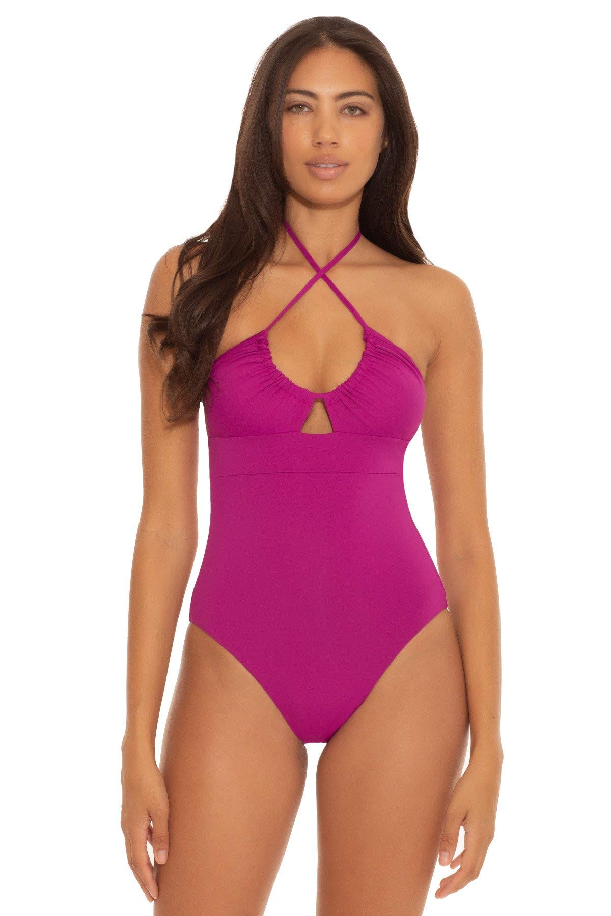 Becca by Rebecca Virtue Color Code Candice Multi-Way One-Piece Swimsuit - Adjustable Straps, Tummy Control, Versatile Swimwear for Beach, Pool & Vacation