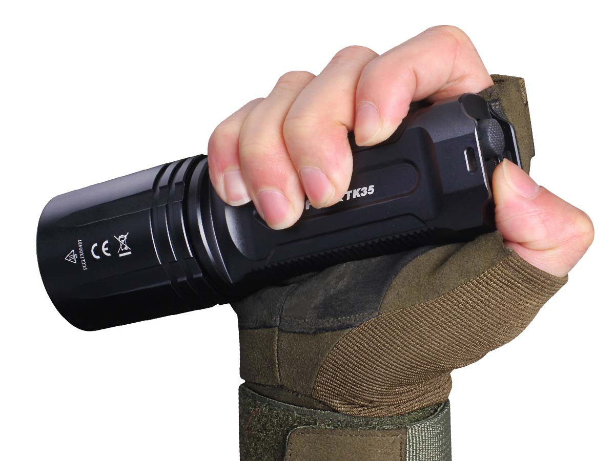 Fenix TK35 High-Powered LED Flashlight - 1000 Lumens, Rechargeable Battery, Durable for Outdoor Adventures, Camping, Hiking & Emergency Use
