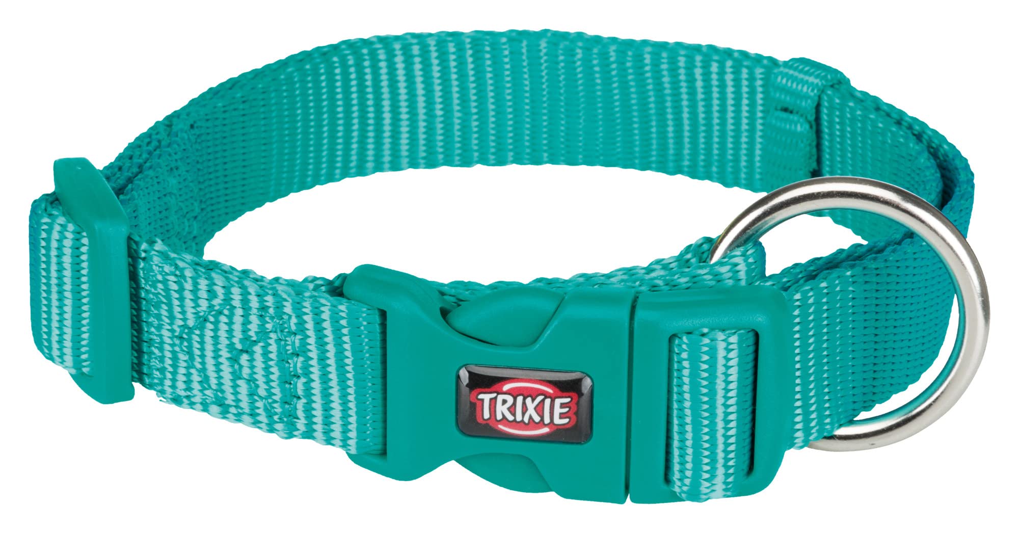 Premium Adjustable Dog Collar with Leash Connector - Stylish Ocean Blue Design (35-55cm M-L) for Medium to Large Dogs - Perfect for Daily Walks, Training & Outdoor Adventures