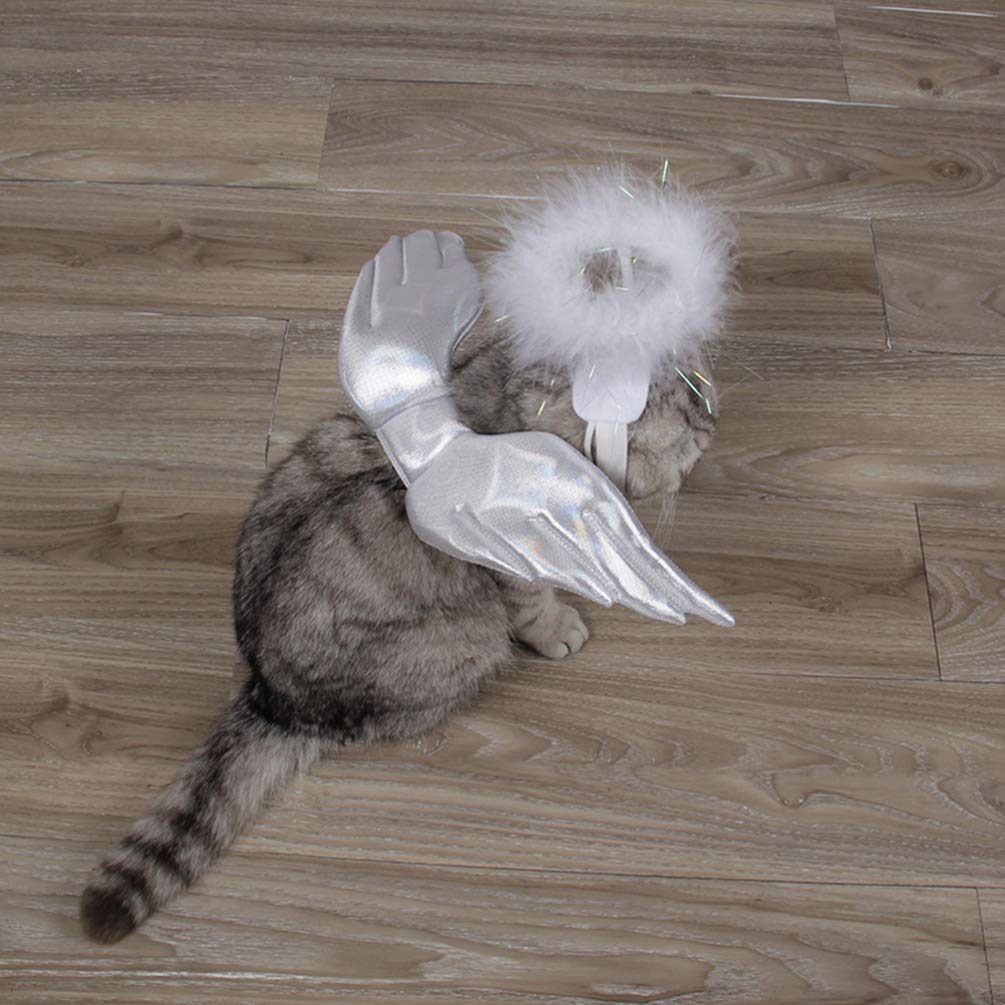Balacoo Pet Angel Wings Costume for Cats & Dogs - Christmas Cosplay Dress