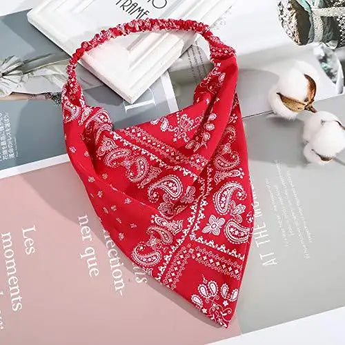 Floral Elastic Hair Kerchief Scarf Set of 3 - Stylish Headbands for Women, Girls | Perfect for Summer, Beach, Yoga, and Outdoor Activities