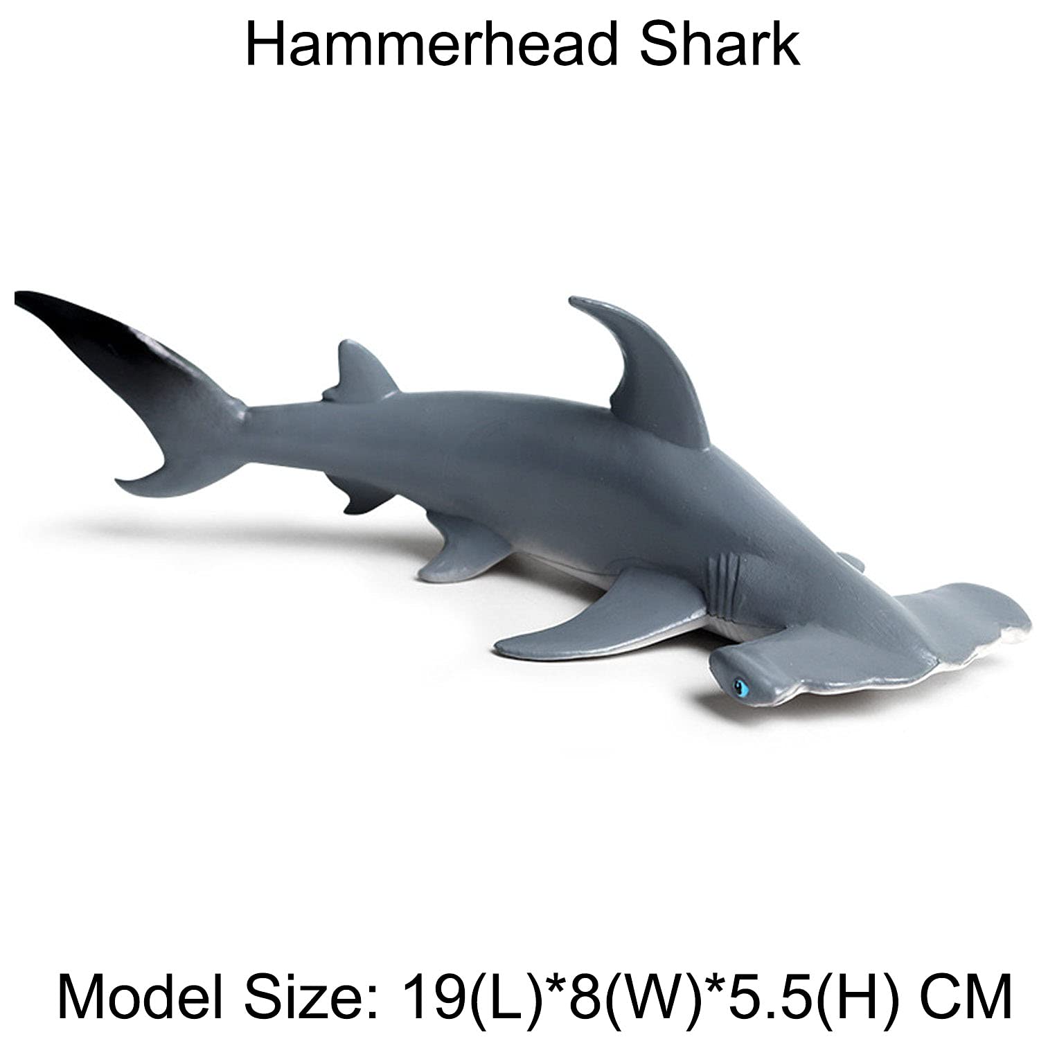 Flormoon JOKFEICE Shark Toys 5pcs - Realistic Hammerhead Shark Figures, Ocean Animal Action Models for Science Projects & Learning - Educational Birthday Gift for Kids, Cake Topper & Party Decor