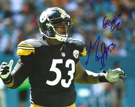 Autographed Maurkice Pouncey 8x10 Pittsburgh Steelers Football Photo - Perfect for Sports Memorabilia Collectors & Steelers Fans, Great for Man Cave, Game Room Decor or Gift Idea