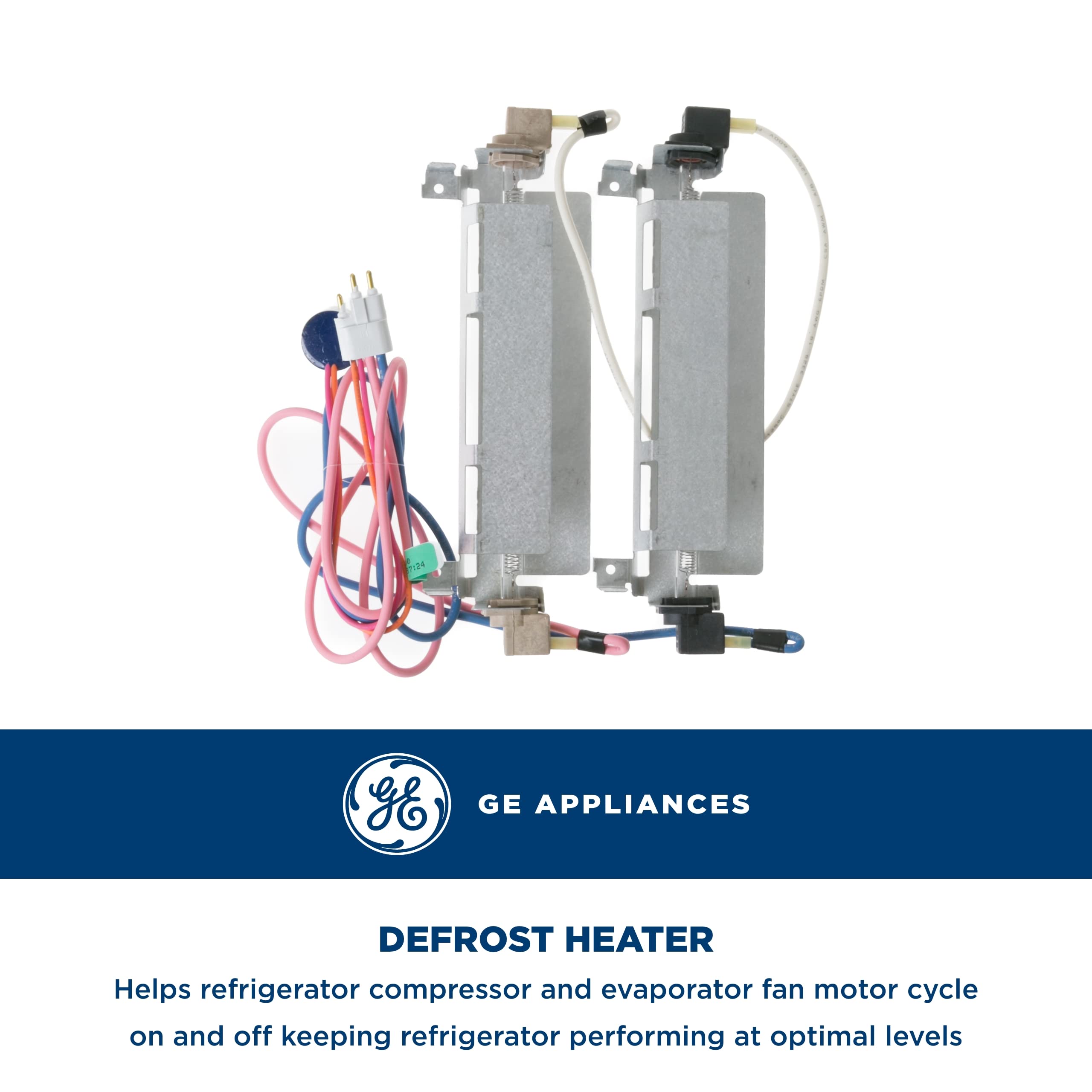 GE Appliances WR51X442 Refrigerator Defrost Heater and Thermostat Replacement Part - Compatible with GE, Hotpoint & Kenmore Refrigerators - Fix No Cooling Issues - Perfect for Home Kitchen Appliance Repair & Maintenance
