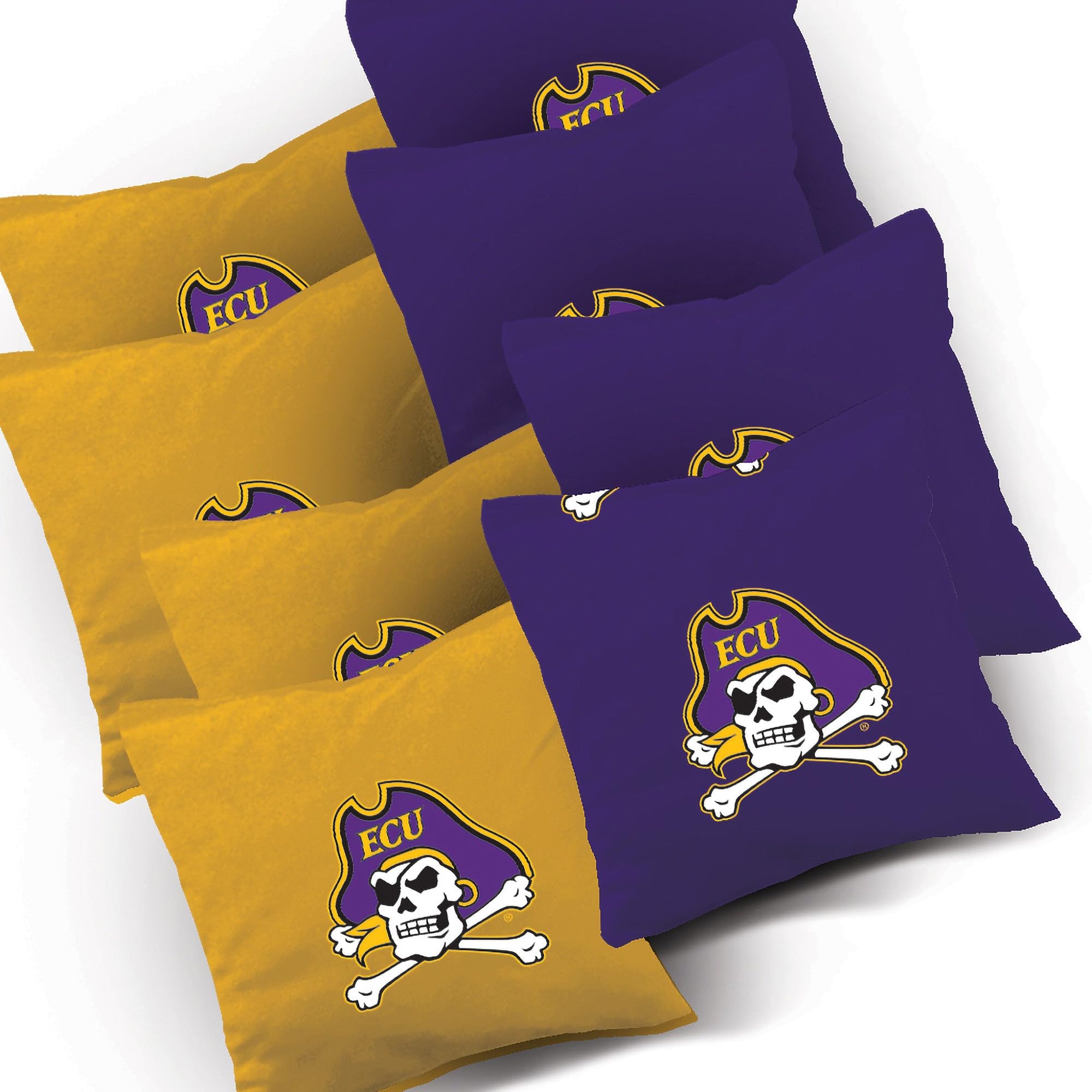 East Carolina Swoosh Cornhole Game Set - 2 Premium Boards & 8 Custom Team Logo Bags - Perfect for Tailgating, Backyard Parties, and Outdoor Fun