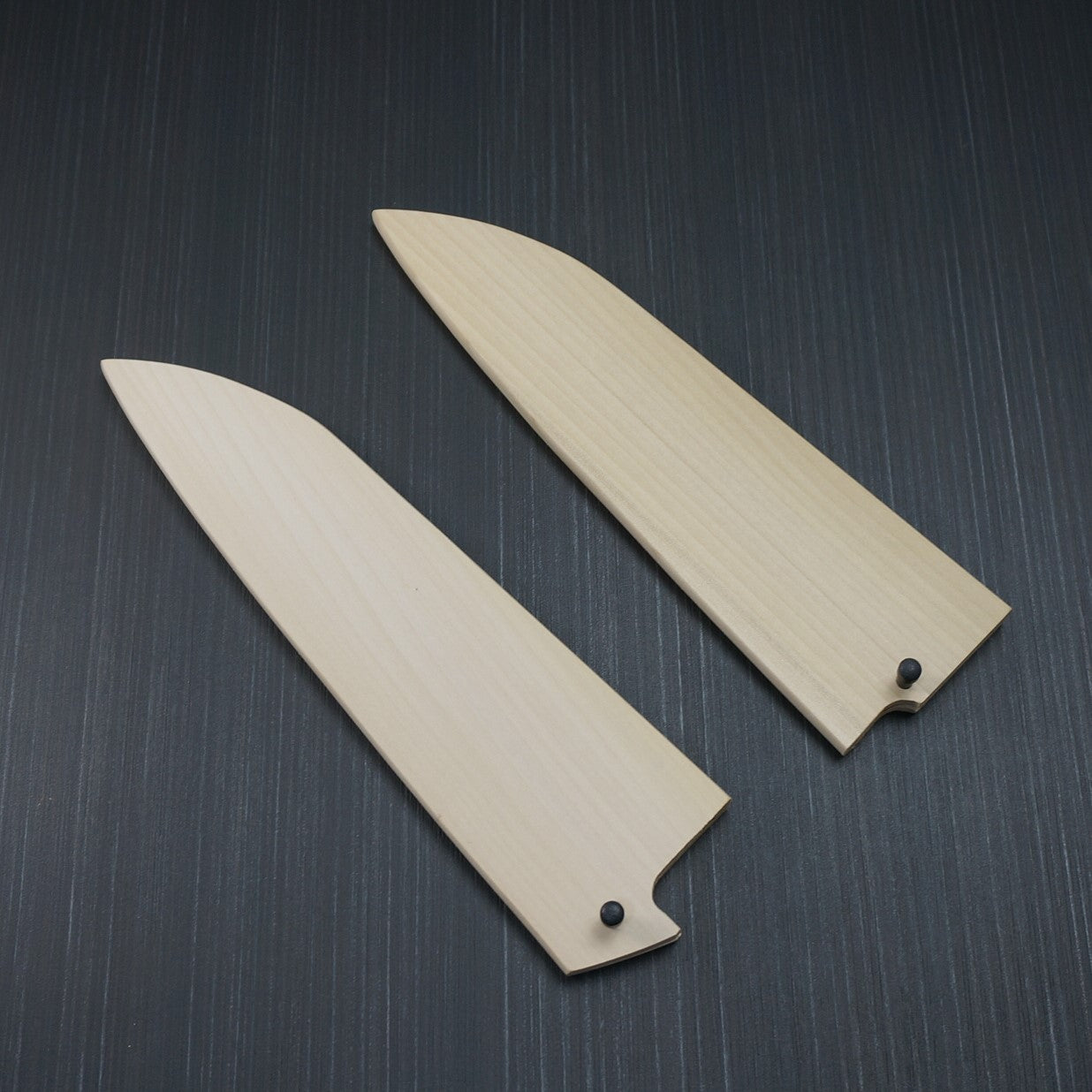 Premium SAYA Ebony Wood Sheath for 180mm Japanese Santoku Knife - Protective Blade Cover for Kitchen, Camping & Outdoor Cooking