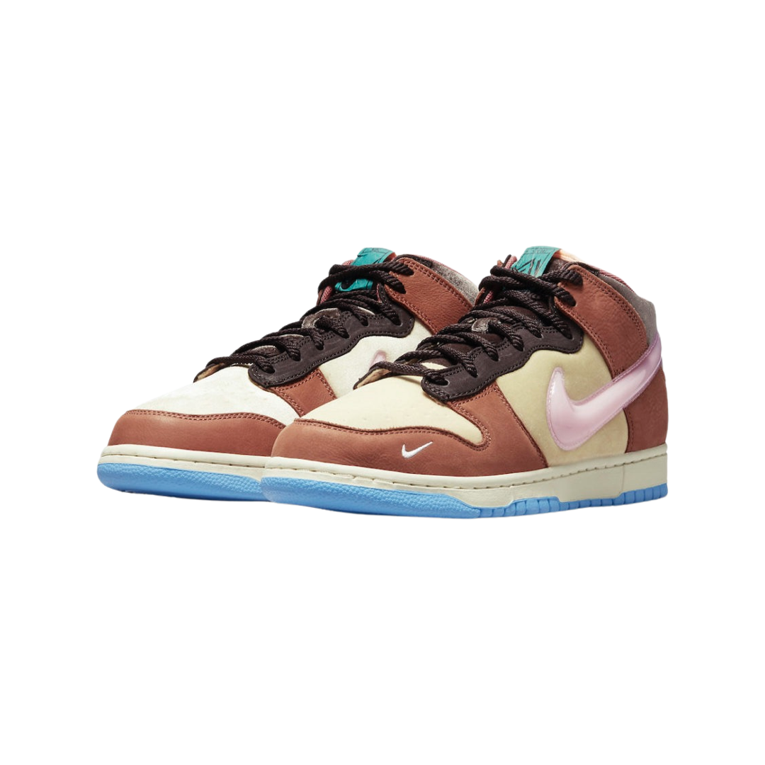 Nike Dunk Mid Sneakers in Soft Pink - Women's & Men's Basketball Shoes for Casual Wear, Street Style & Gym Workouts