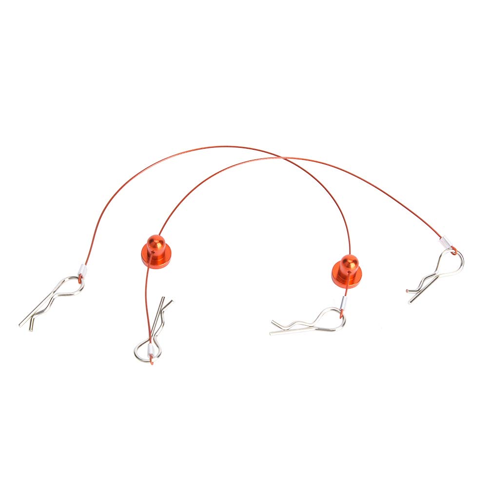BTIHCEUOT RC Car Body Wire Clip - 10pcs Red Retainer Clips for Traxxas 1/10 Scale Remote Control Cars & Robots - Secure Body Shell Fasteners for RC Vehicle Maintenance and Off-Road Racing Accessories
