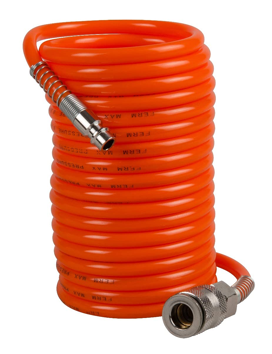 ATA1026 Flexible Air Spiral Hose - Durable, Lightweight & Kink-Resistant for Air Compressors, Pneumatic Tools & HVAC Systems
