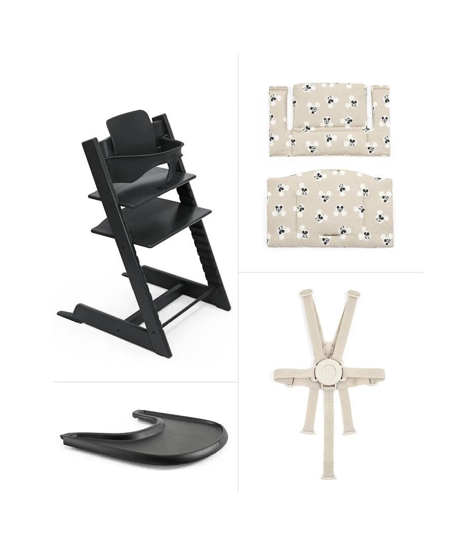 Stokke Tripp Trapp Complete High Chair with Cushion & Tray - Adjustable Baby Feeding Chair for Toddlers - Perfect for Dining, Playtime & Learning Activities