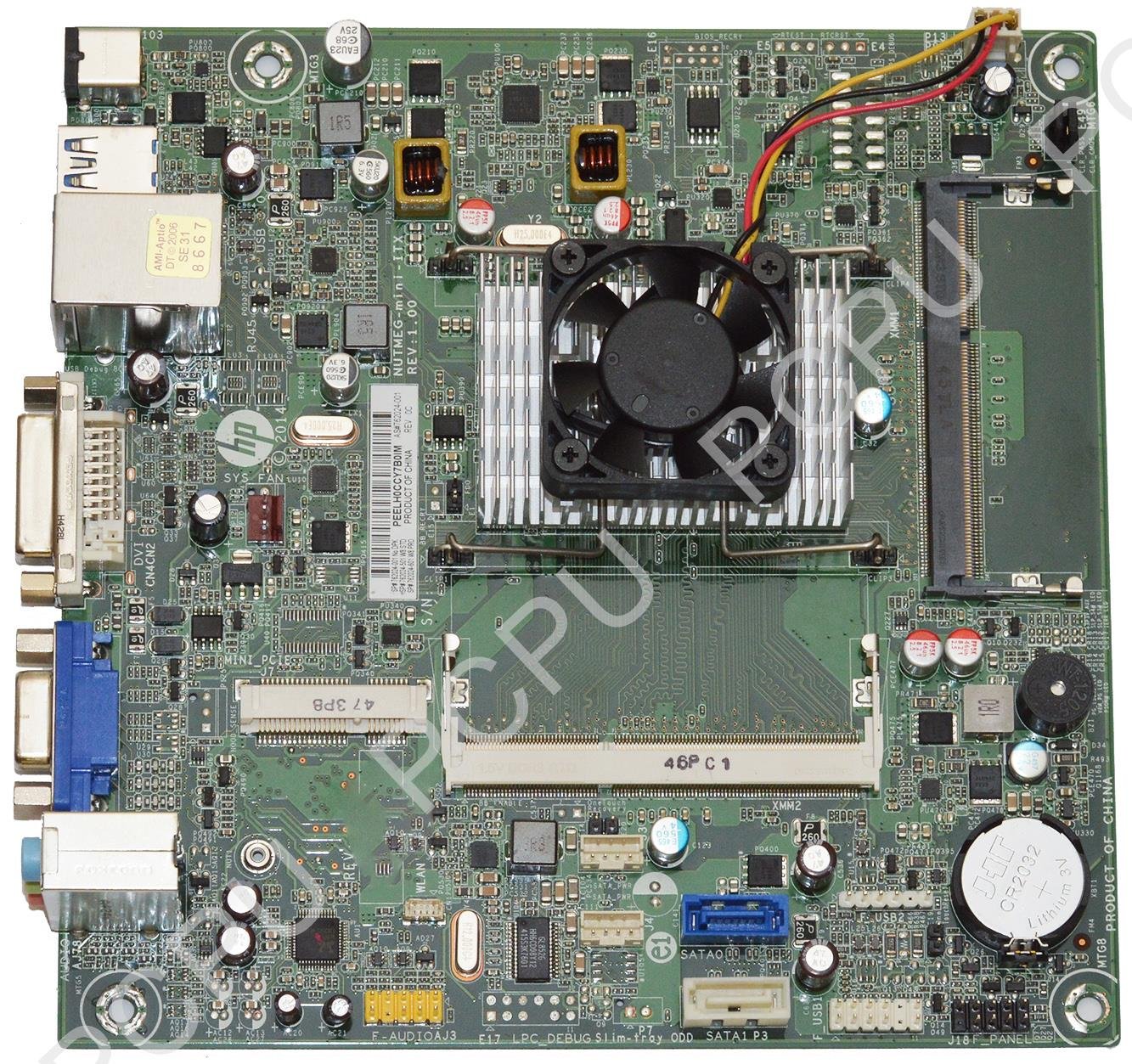 HP 110 250 Nutmeg-P Desktop Motherboard with Intel Pentium J2900 2.41GHz CPU - 762024-001 | Replacement Part for HP Desktop Computers | Perfect for Office Work, Home Use, and PC Repair