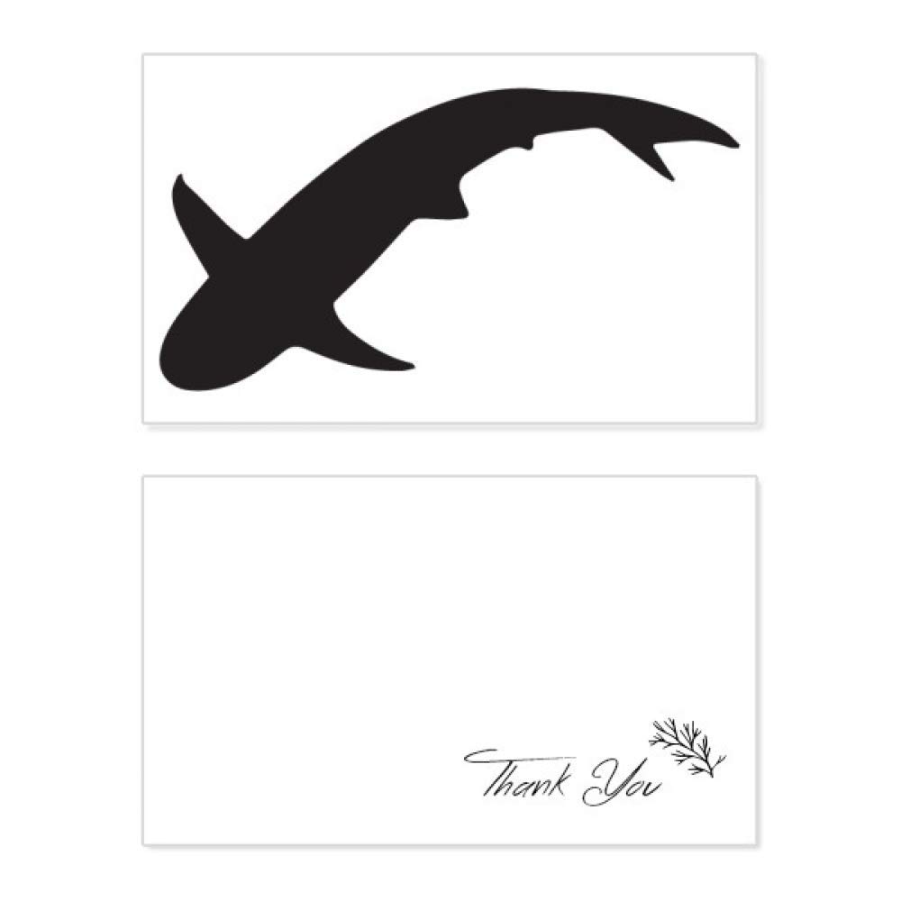 Blue Ocean Shark Thank You Card - Fierce Animal Birthday Greeting Card for Wedding, Appreciation & Special Occasions - Perfect for Marine Life Lovers & Shark Enthusiasts