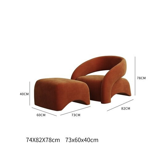 Luxury Velvet Sofa Chair - Plush Comfort for Living Room, Bedroom & Office - Modern Home Decor Accent Piece