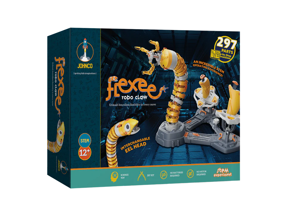 FLEXEE ROBO CLAW - Premium Robotic Toy Claw Machine for Kids & Adults - Perfect for Arcade Games, Birthday Parties, and STEM Learning Fun