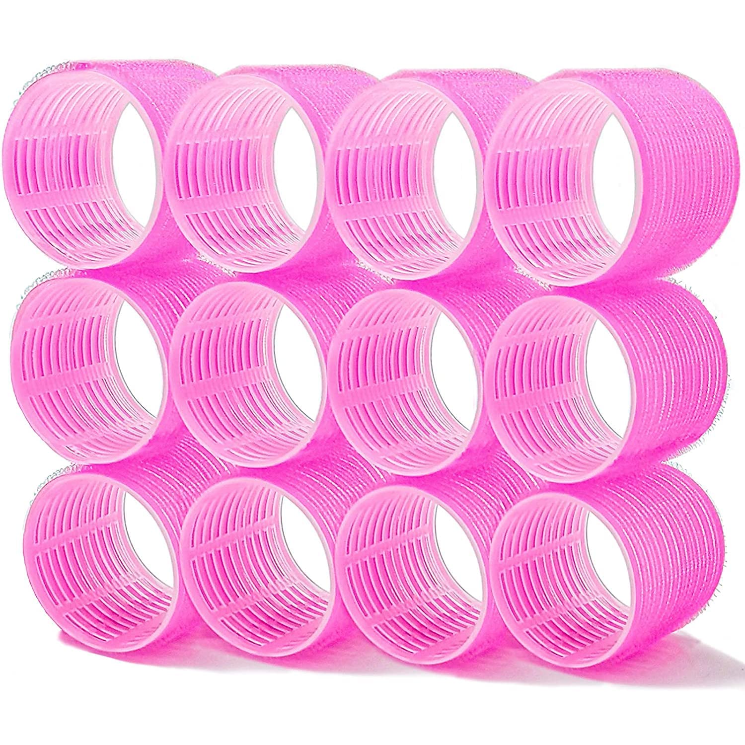 APOEM Jumbo Hair Rollers 6 Pack - Large Self Grip Salon Hair Curlers for Women & Girls - Perfect for Voluminous Curls, Updos & Heatless Styling at Home or Salon