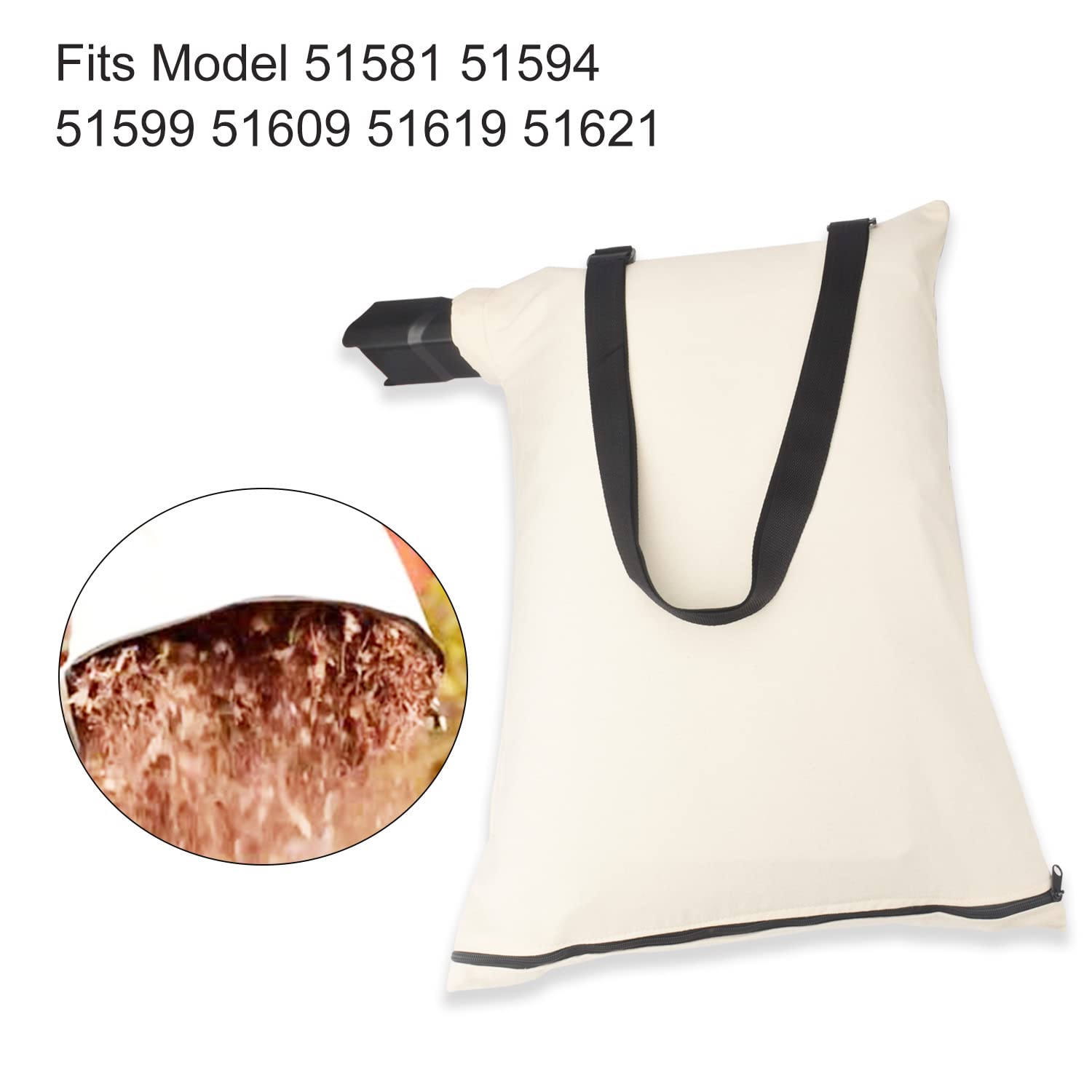 127-7040 Blower Debris Vacuum Bag - Compatible with Toro Leaf Blowers 137-2336, 108-8994, 51436, 51563, 51581, 51594, 51599, 51609, 51619, 51621 - Durable Replacement Bag for Yard Waste Collection & Leaf Cleanup