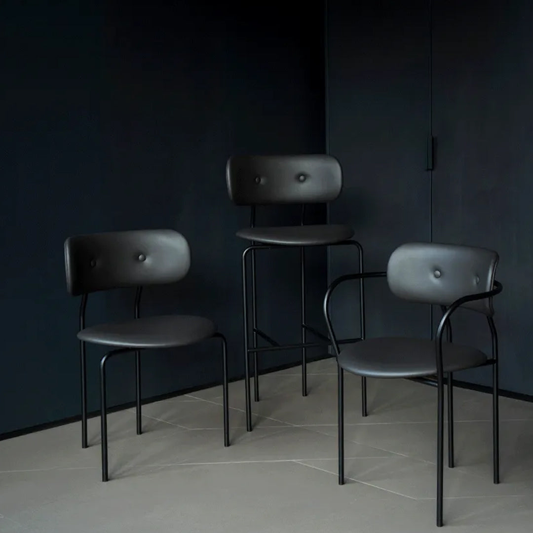 OEO Studio Coco Bar Chair by Gubi - Modern Counter Stool for Kitchen, Dining & Bar - Elegant Home & Restaurant Seating
