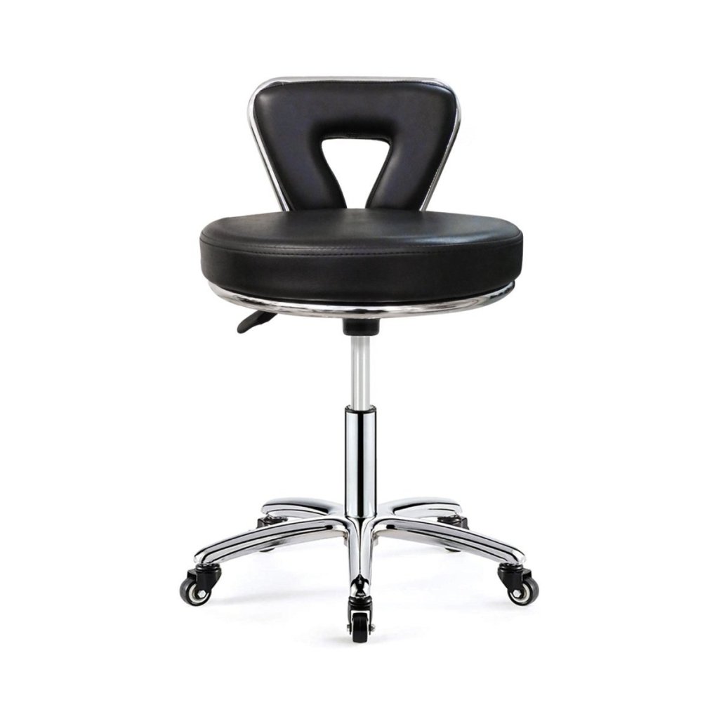 Advanced Hydraulic Adjustable Rolling Stool RSWB471 - Ergonomic Rolling Chair for Workshop, Garage, Salon & Office Use