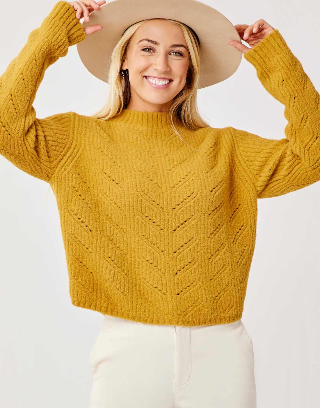 Monroe Sweater for Women - Soft & Cozy Knit Pullover with Wood Button Details | Perfect for Fall & Winter Layering, Casual Outfits and Office Wear