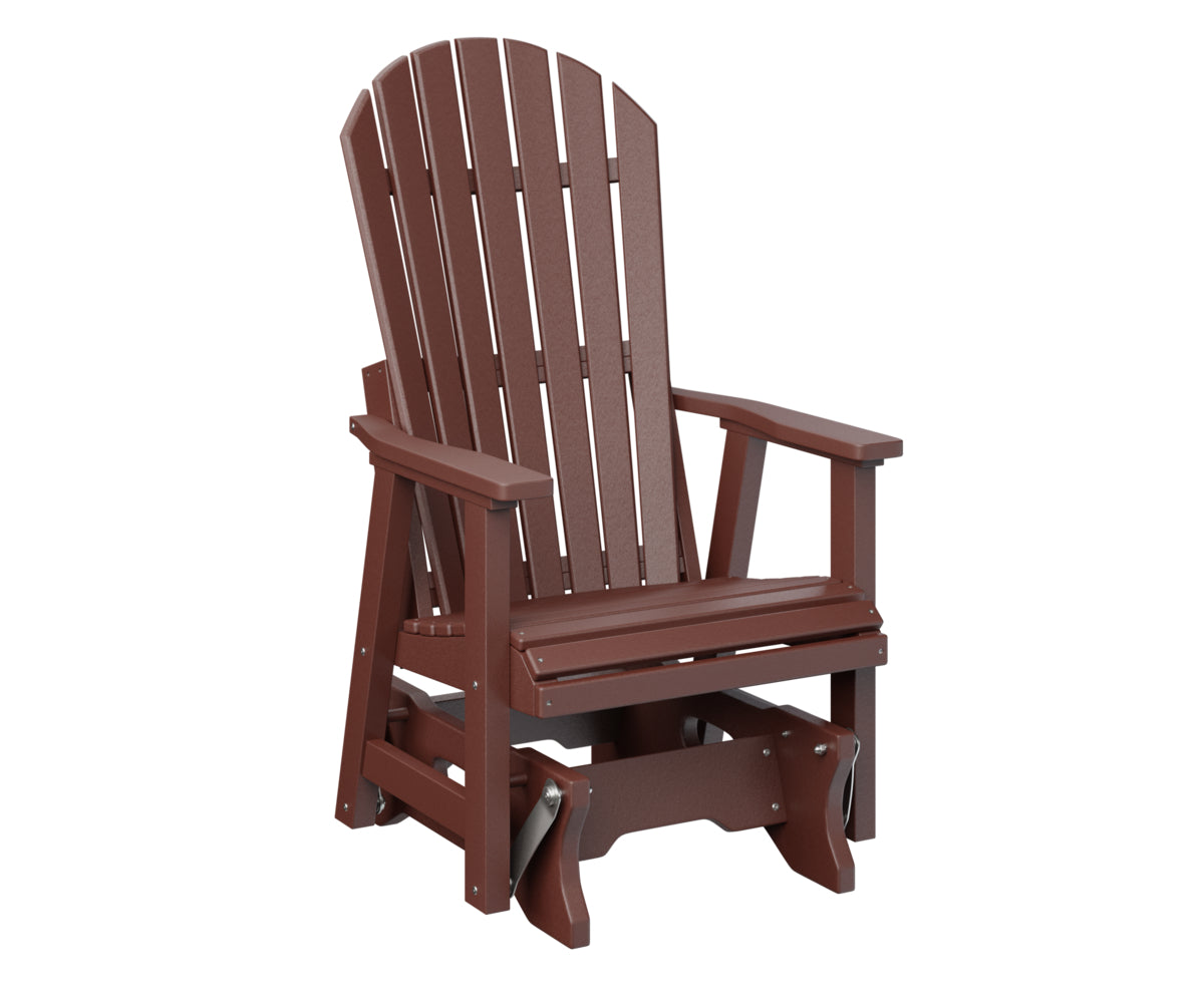 Berlin Gardens Comfo Back Single Glider - Outdoor Patio Rocking Chair with Ergonomic Support for Porch, Garden, or Deck Relaxation | Perfect for Reading, Lounging, and Enjoying Nature