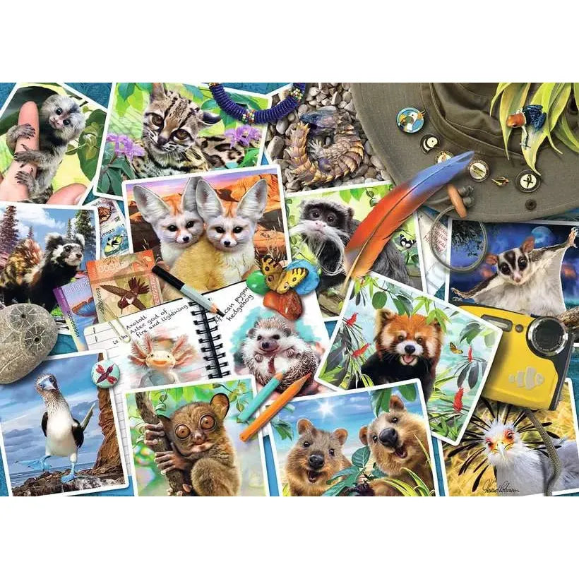 Premium PZ1000 Animal Journal for Travelers - Durable Leather Notebook for Wildlife Enthusiasts & Nature Explorers - Perfect for Safari Trips, Hiking Adventures & Outdoor Sketching