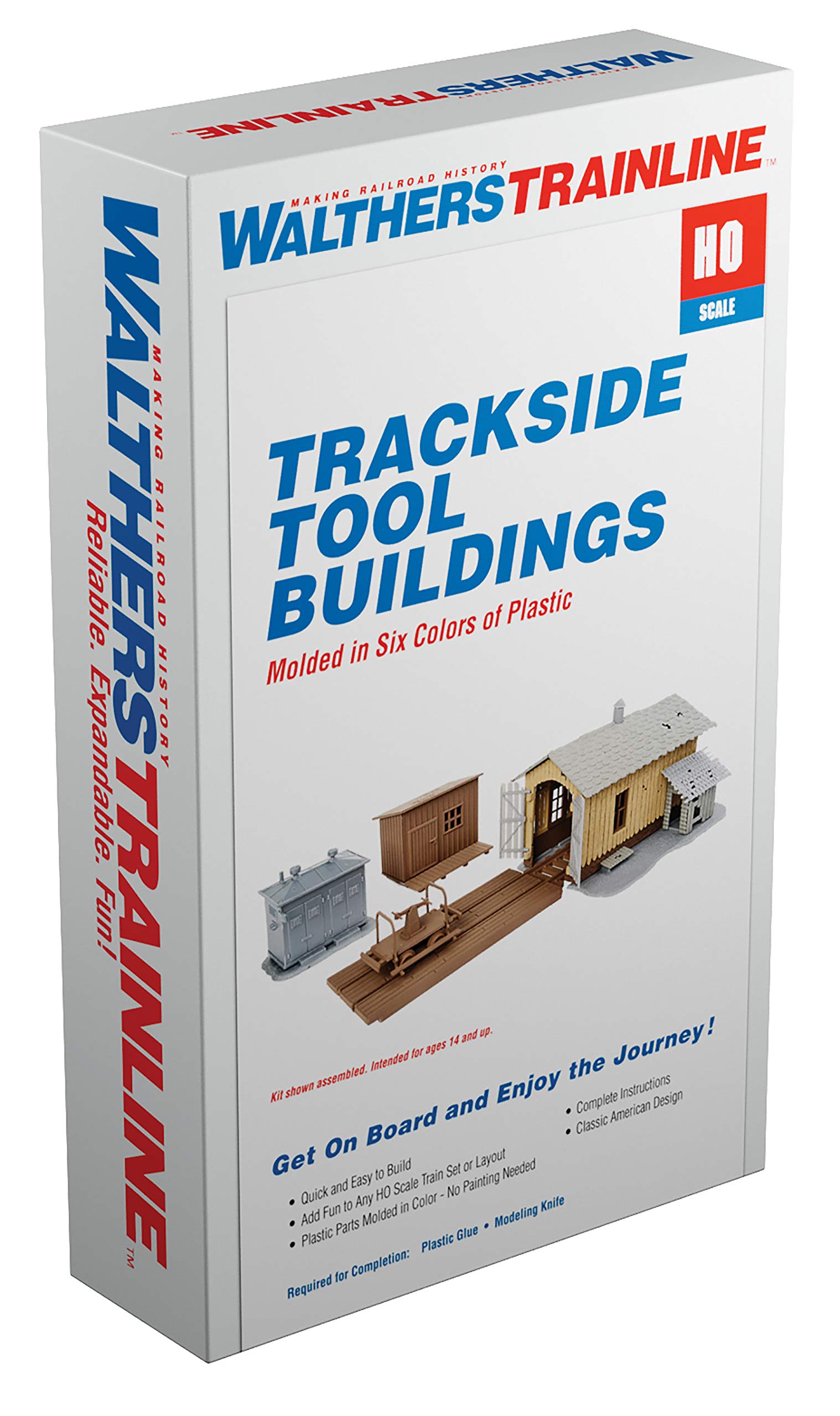 HO Scale Model Trackside Tool Buildings - Realistic Railroad Accessories for Model Train Layouts | Perfect for Dioramas, Train Displays & Collectors
