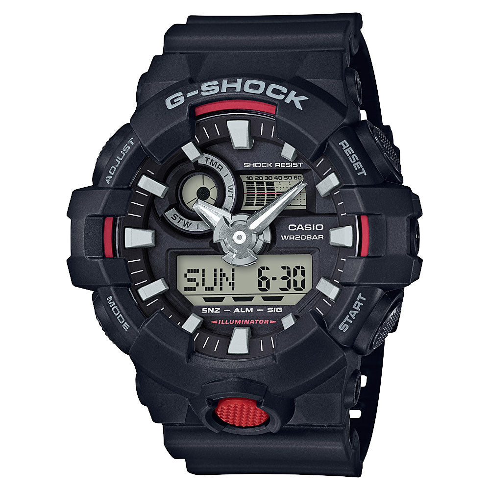 G Shock GA700-1A Digital Analog Watch for Men - Shock Resistant, Waterproof, Durable Sports & Outdoor Adventure Watch
