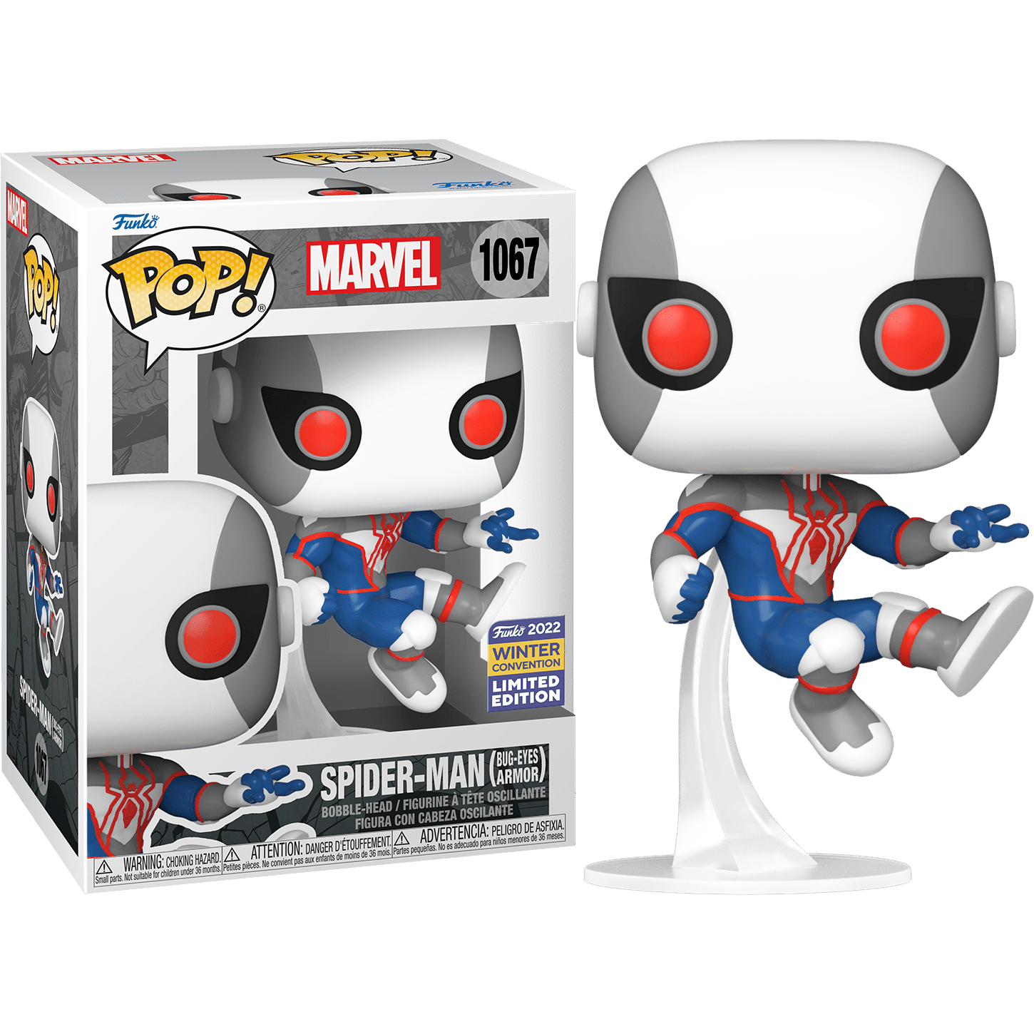 Marvel Spider-Man Bug Eyes Armor Action Figure (2022 Winter Convention Exclusive) - Perfect for Collectors & Superhero Fans