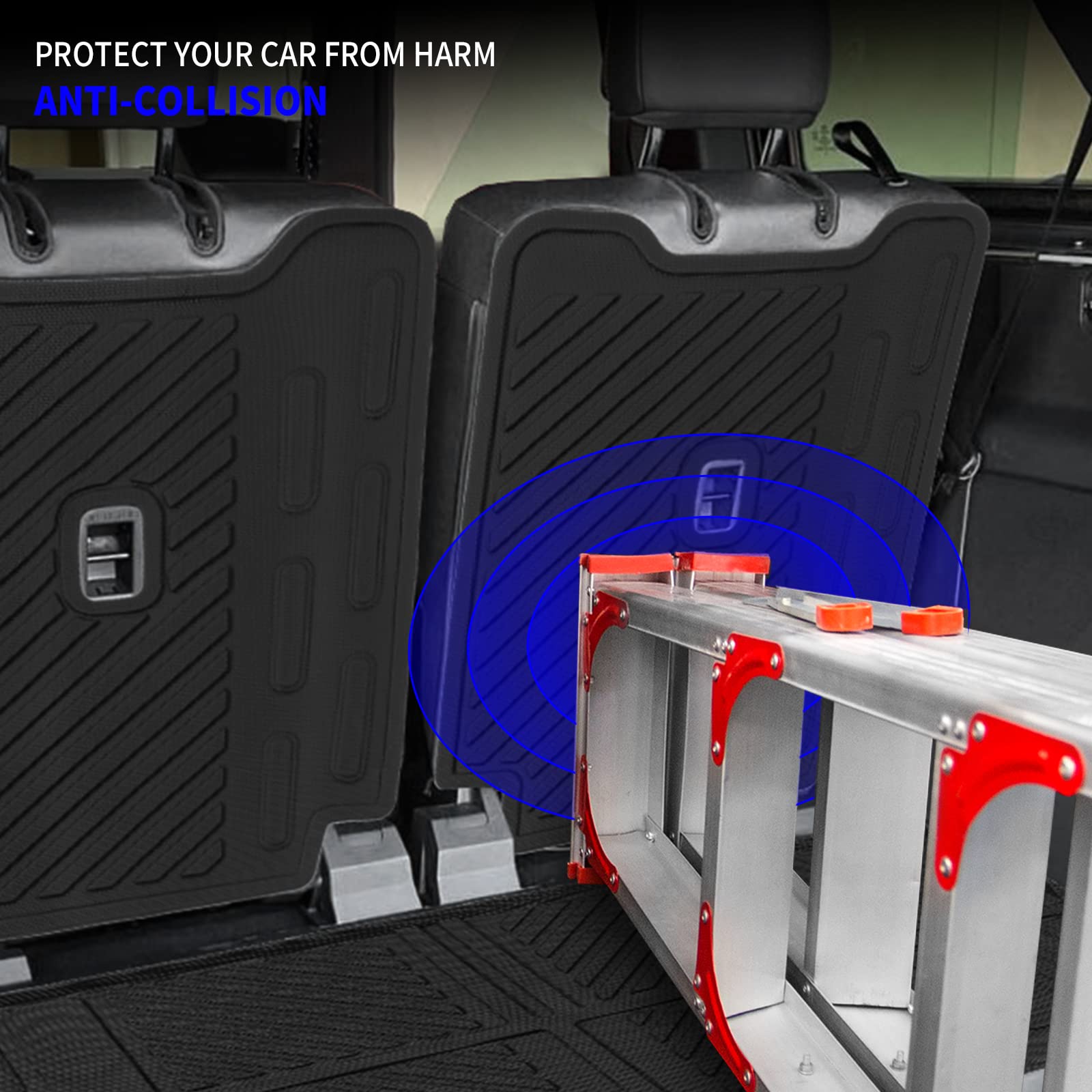 Rongtaod Cargo Mat for 2021-2025 Ford Bronco 2 Door | Heavy Duty Trunk Liner & Back Seat Cover Protector | Waterproof & Non-Slip Accessories | Perfect for Off-Roading, Camping & Daily Use