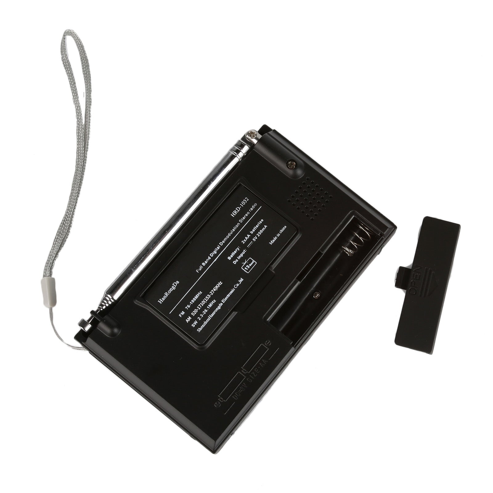 Portable World Band Digital FM AM SW Radio with LCD Display - Ideal for Travel, Emergency, and Outdoor Adventures