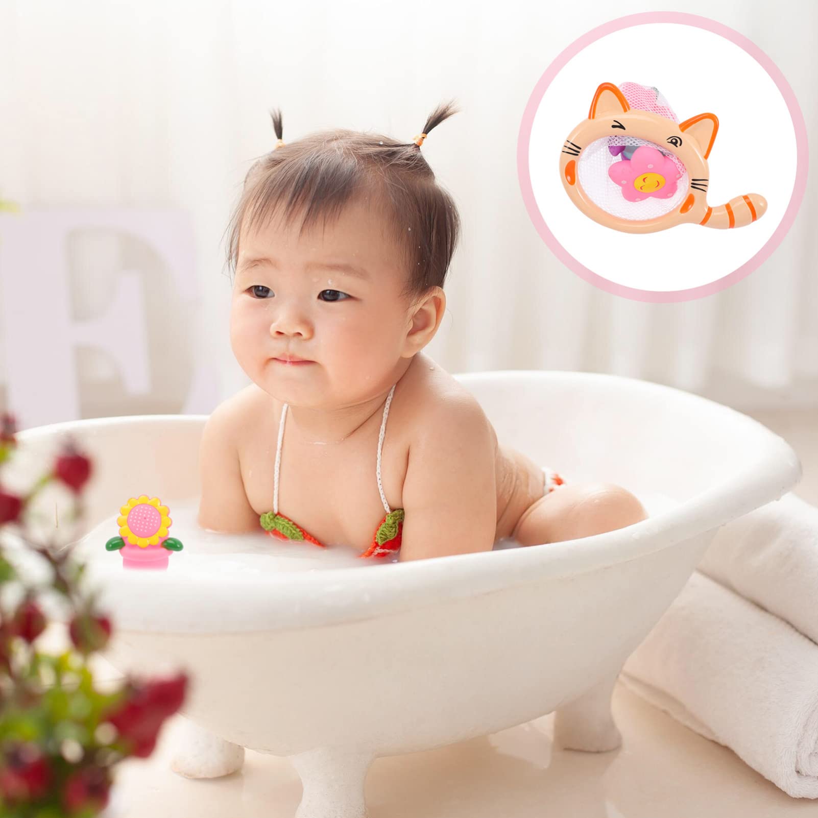 4-Piece Water Play Toys for Kids - Fun Bathtub & Shower Bath Toys Set, Durable Plastic Floating Toys for Toddlers & Babies - Perfect for Bath Time, Pool, and Outdoor Water Play