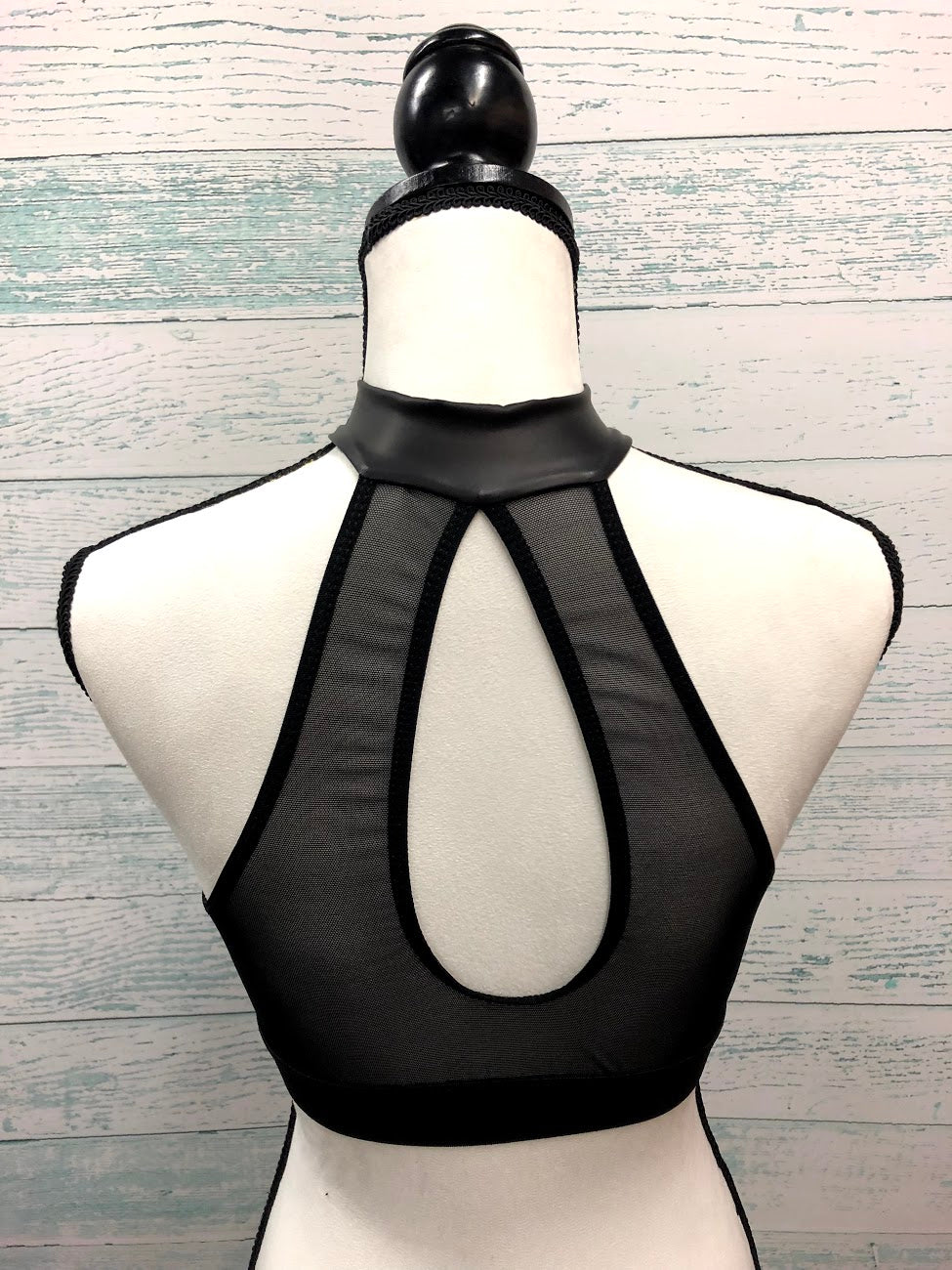 3194L Zip Front Open Back Crop Top - Stylish Women's Fashion Top for Casual Wear, Street Style & Night Out