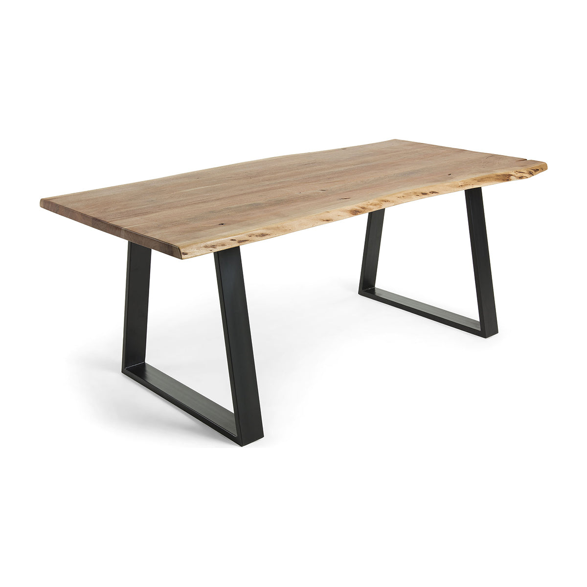 Modern Alaia Dining Table - Solid Wood Kitchen Table for 6 - Elegant Farmhouse Style Dining Room Furniture for Family Gatherings & Dinner Parties