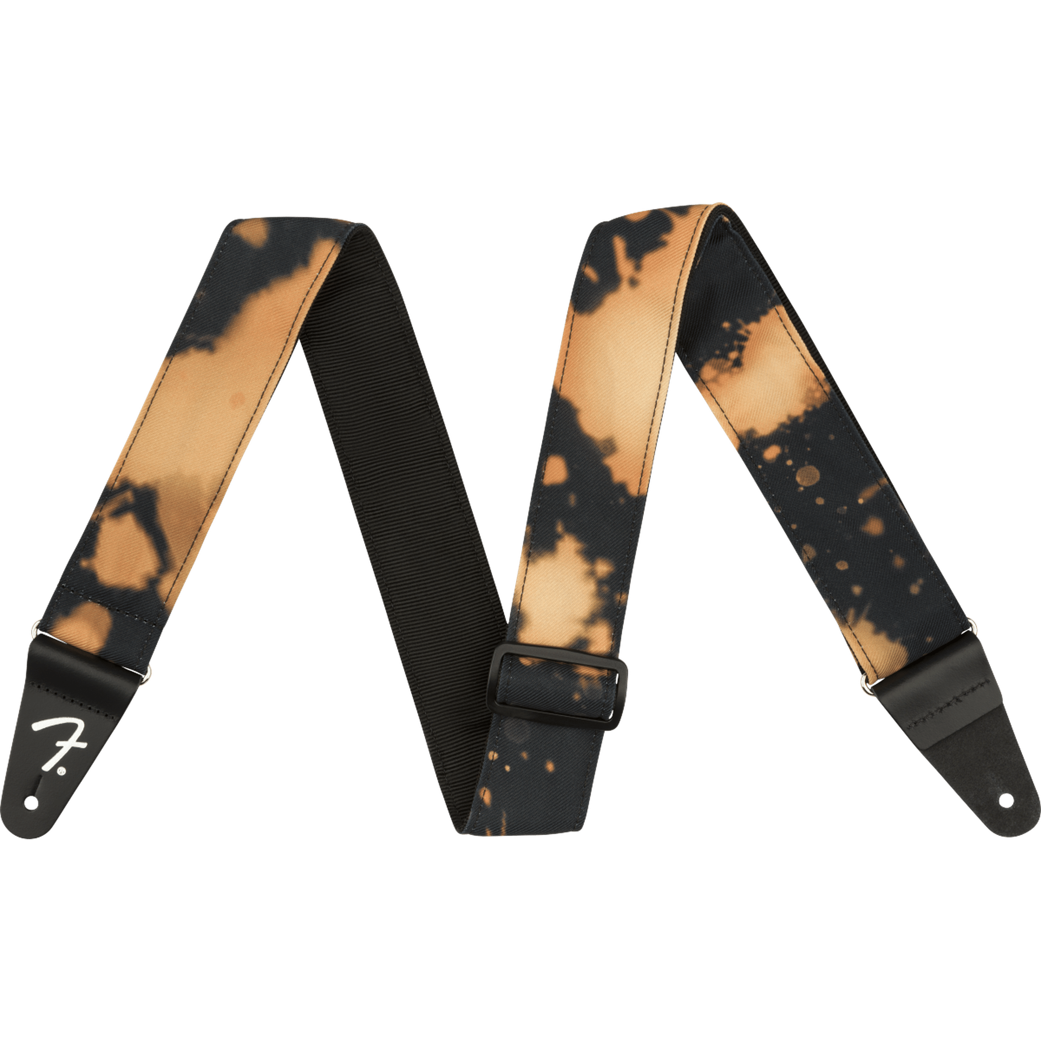 Fender Tie Dye Acid Wash Guitar Strap Black - Adjustable & Comfortable for Electric, Acoustic, and Bass Guitars - Perfect for Concerts, Studio Sessions & Live Performances