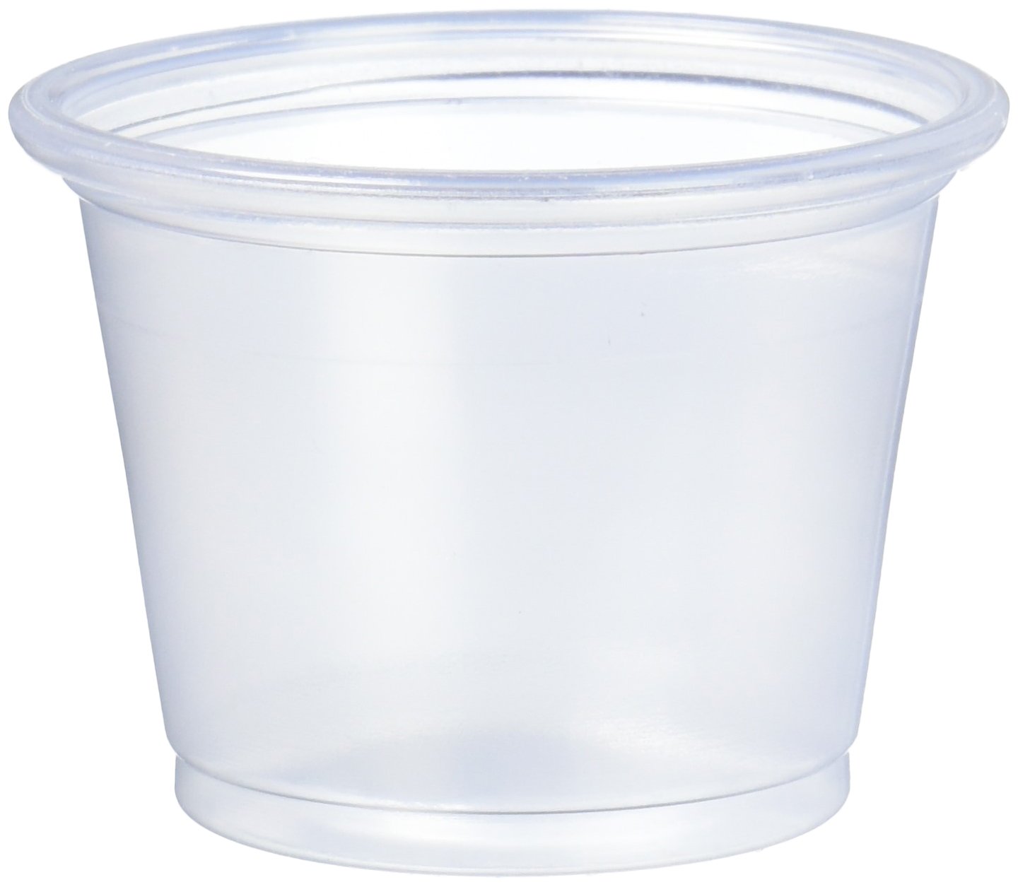 1 oz Clear PP Dart Portion Containers - 125 Pack | Disposable Food Storage Cups for Portion Control, Meal Prep, and Catering