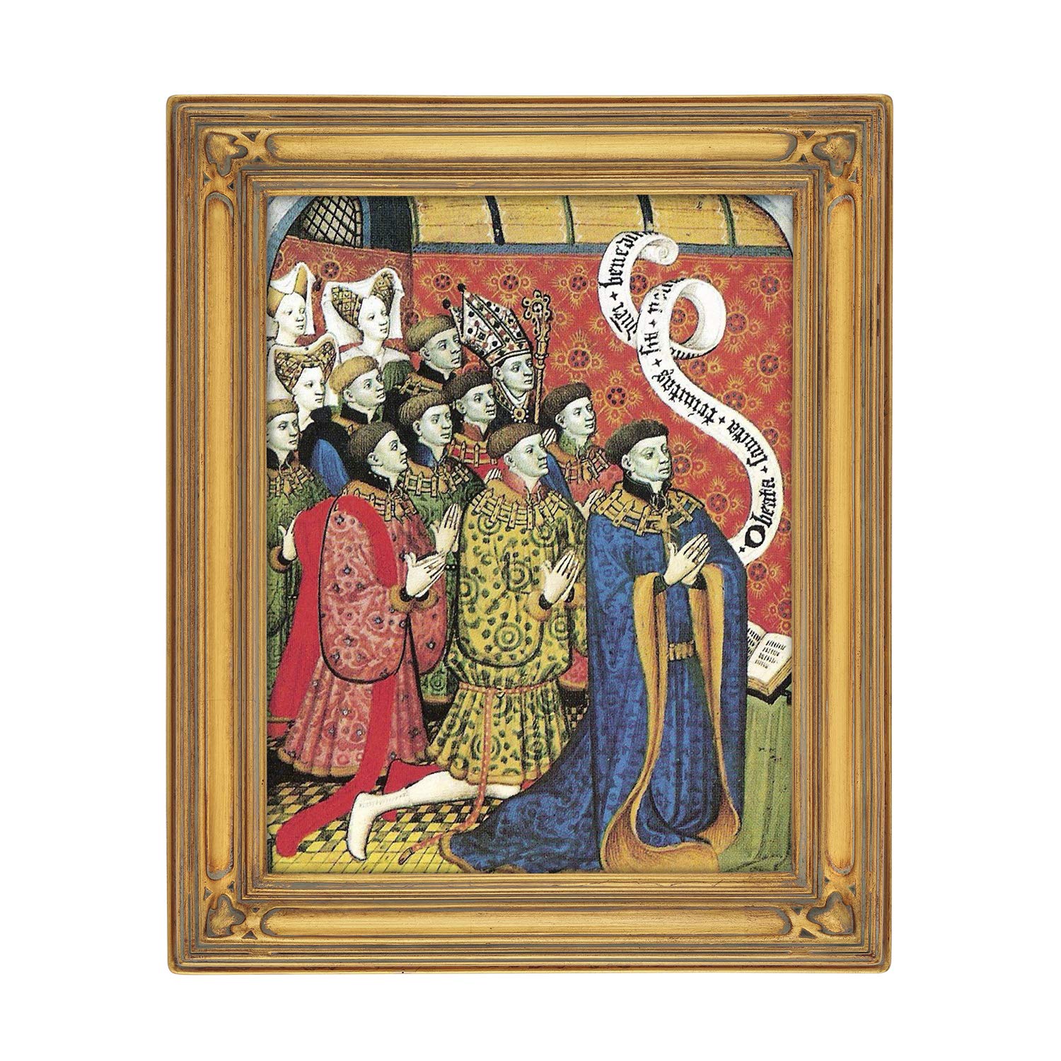 6 Pack Gothic Ornate Picture Frames 9x12 - Gold Oil Painting Frames, Closed Corner Antique Style for Wall Art & Home Decor | Open Back No Glass Frames for Paintings, Photos & Museum-Quality Displays