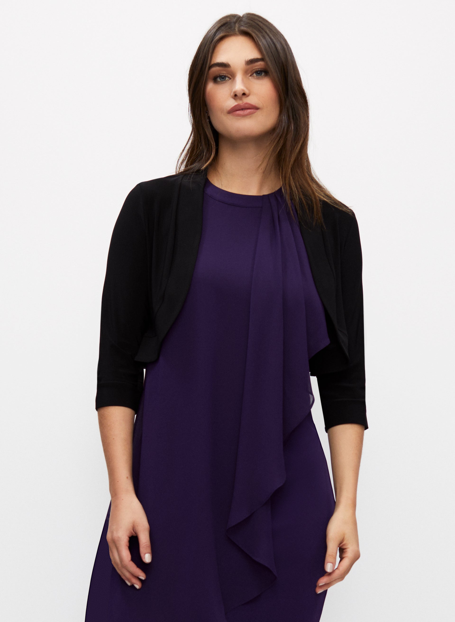 3/4 Sleeve Bolero Jacket for Women - Elegant Lace Cover-Up Shrug - Perfect for Weddings, Parties & Evening Events