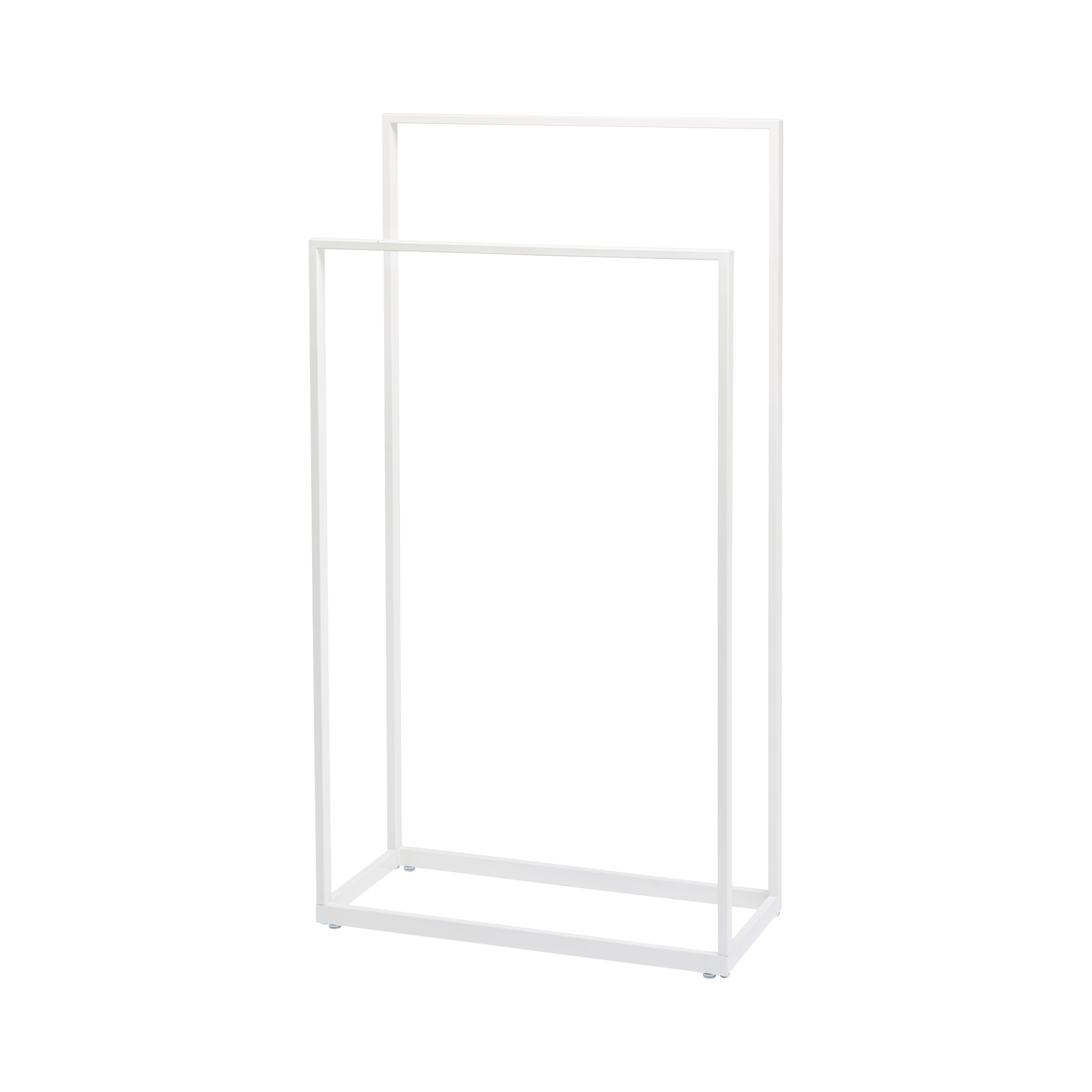 Matte Black Square Towel Holder - Modern Bathroom & Kitchen Wall Mounted Towel Rack - Durable Stainless Steel for Home, Spa, Gym, and Hotel Use