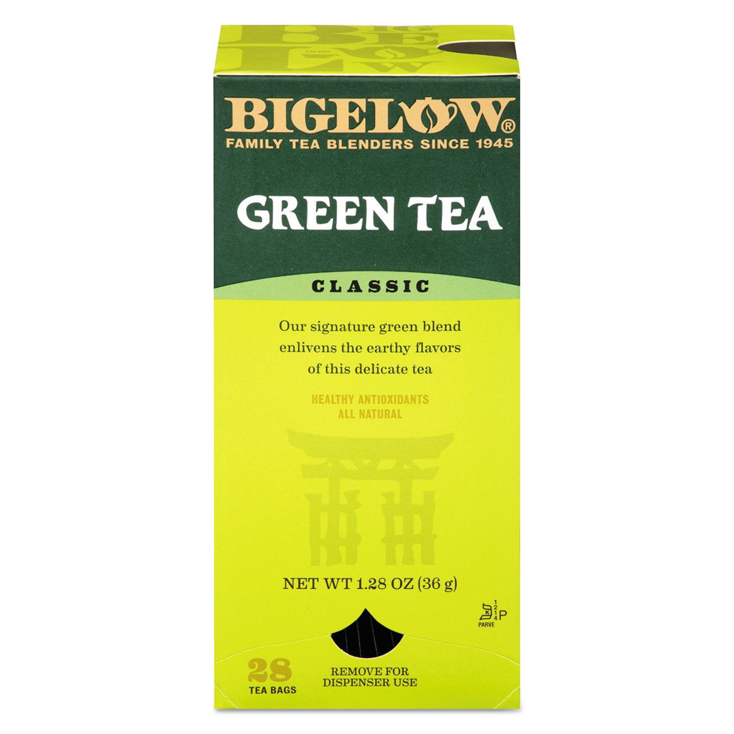 Bigelow Green Tea Bags, 28 Count - Premium Organic Green Tea for Weight Loss & Energy - Perfect for Morning Boost, Afternoon Relaxation & Office Use
