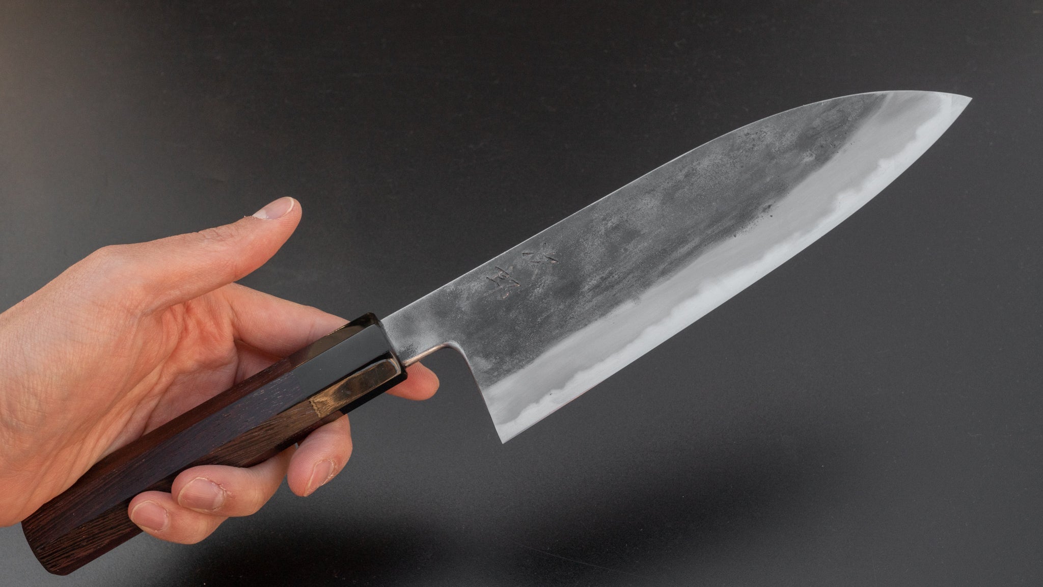 Premium Jiro Tsuchime Wa Gyuto 180mm Japanese Chef Knife with Taihei Tagayasan Handle - Perfect for Sushi, Meat Cutting & Professional Kitchen Use