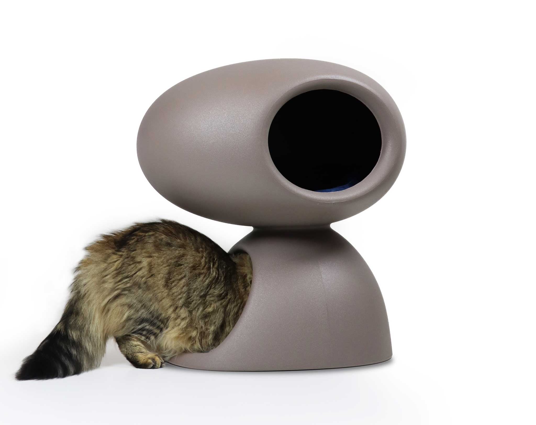 Qeeboo Cozy Cat Cave Bed - Soft & Warm Pet House for Indoor Cats - Perfect for Napping, Sleeping & Relaxing in Home or Office