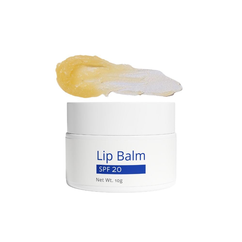 Cerulean SPF 20 Lip Balm for Dry & Chapped Lips - UV Protection Lip Care with Camphor & Cocoa Butter | Repairs Damaged Lip Barrier, Prevents Sun Damage & Discoloration | Smooth Soft Lips for Women & Men | Paraben-Free, Fragrance-Free 15g | Perfect for Outdoor Activities, Hiking & Daily Lip Care