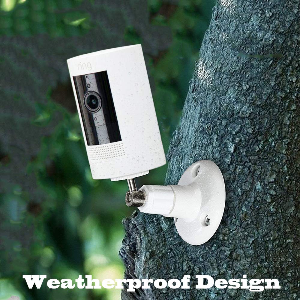 2-Pack Ring Camera Wall Mount Bracket - 360° Adjustable for Ring Stick Up Cam Battery/Plug-in, Camera Pro Battery & Indoor Cam (1st Gen) | Secure Outdoor/Indoor Installation for Home Security & Surveillance