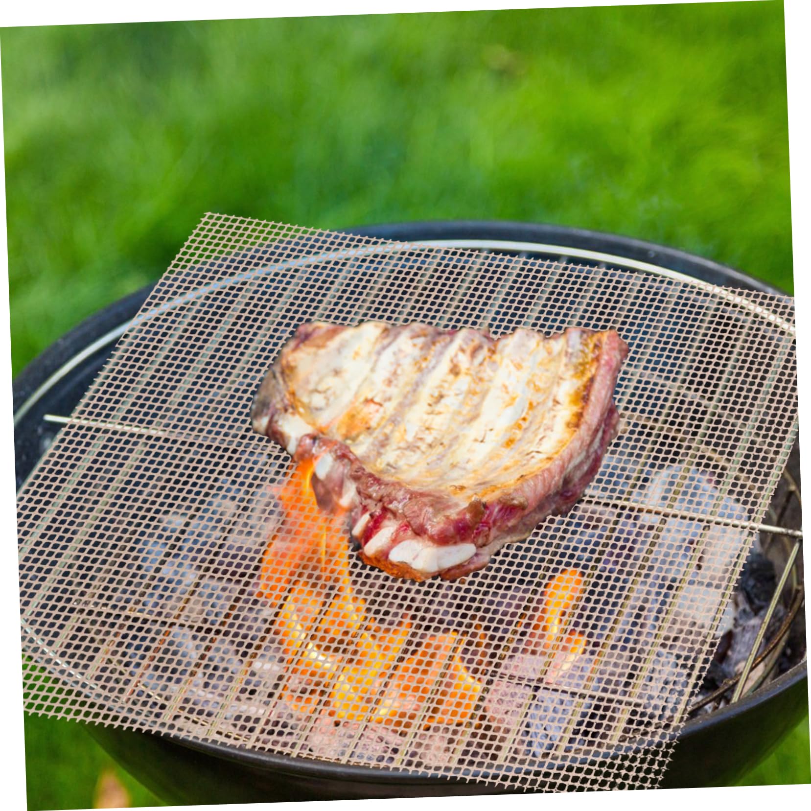 DOITOOL 2-Piece Non-Stick BBQ Grill Mat Set - Heat-Resistant Baking & Grilling Mat for Outdoor Picnic, Barbecue, Camping & Backyard Cooking