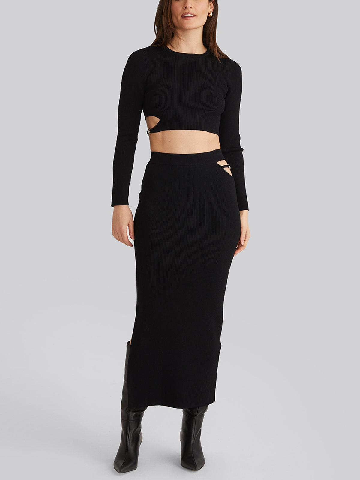 Alexa Women's Cropped Buckle Cutout Blouse - Sexy Off Shoulder Short Sleeve Shirt for Date Night, Party & Summer Outfits